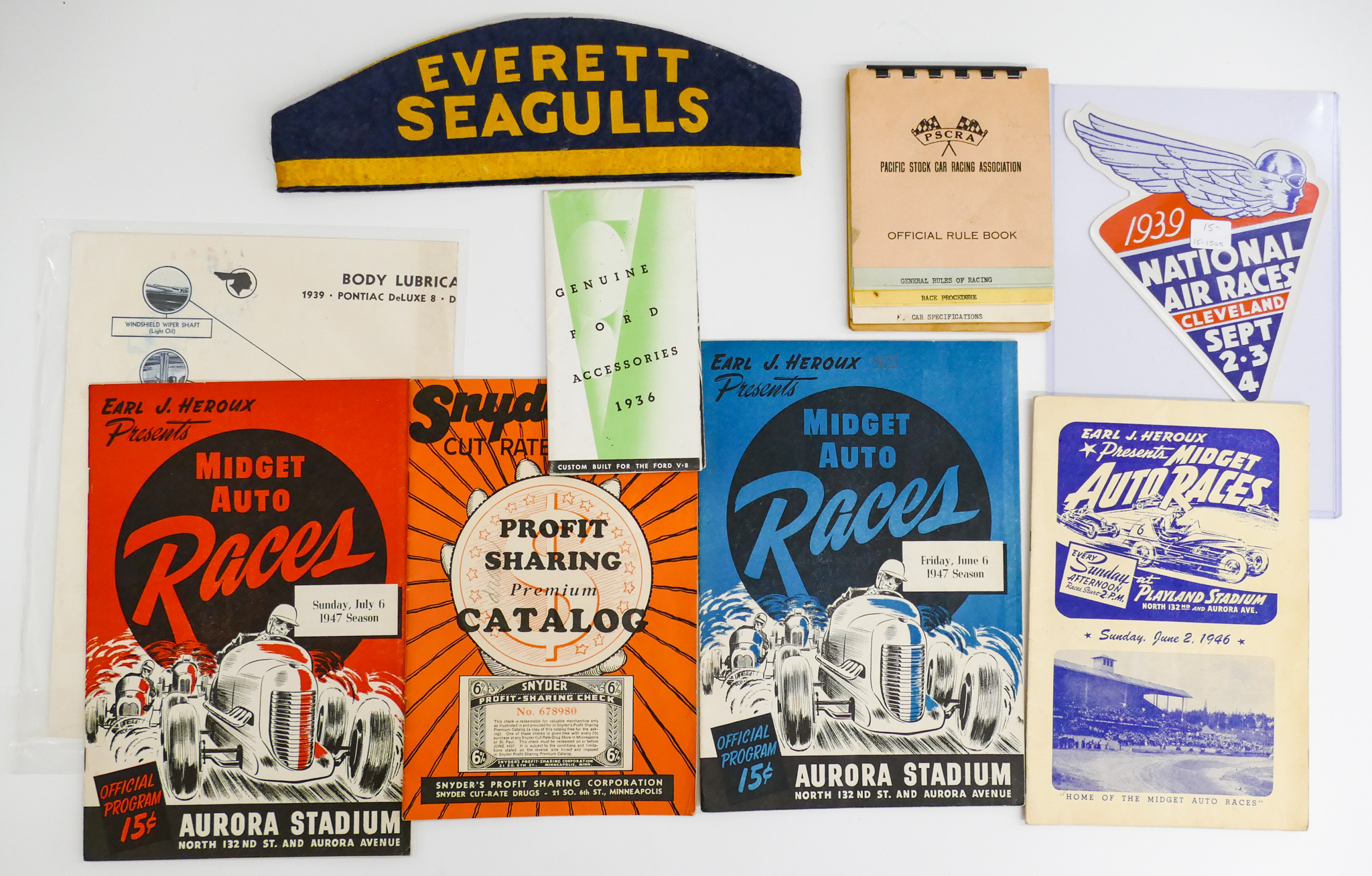 Box Vintage Auto Racing Programs