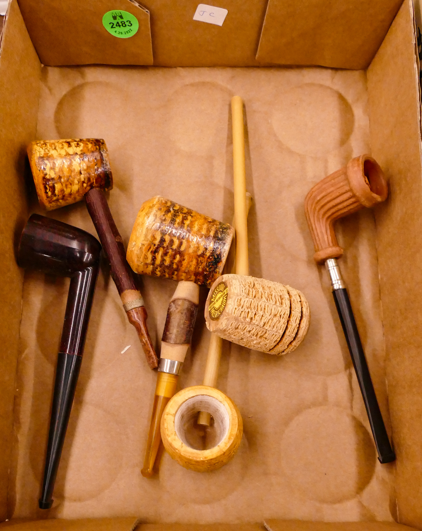 Box Vintage Smoking Pipes