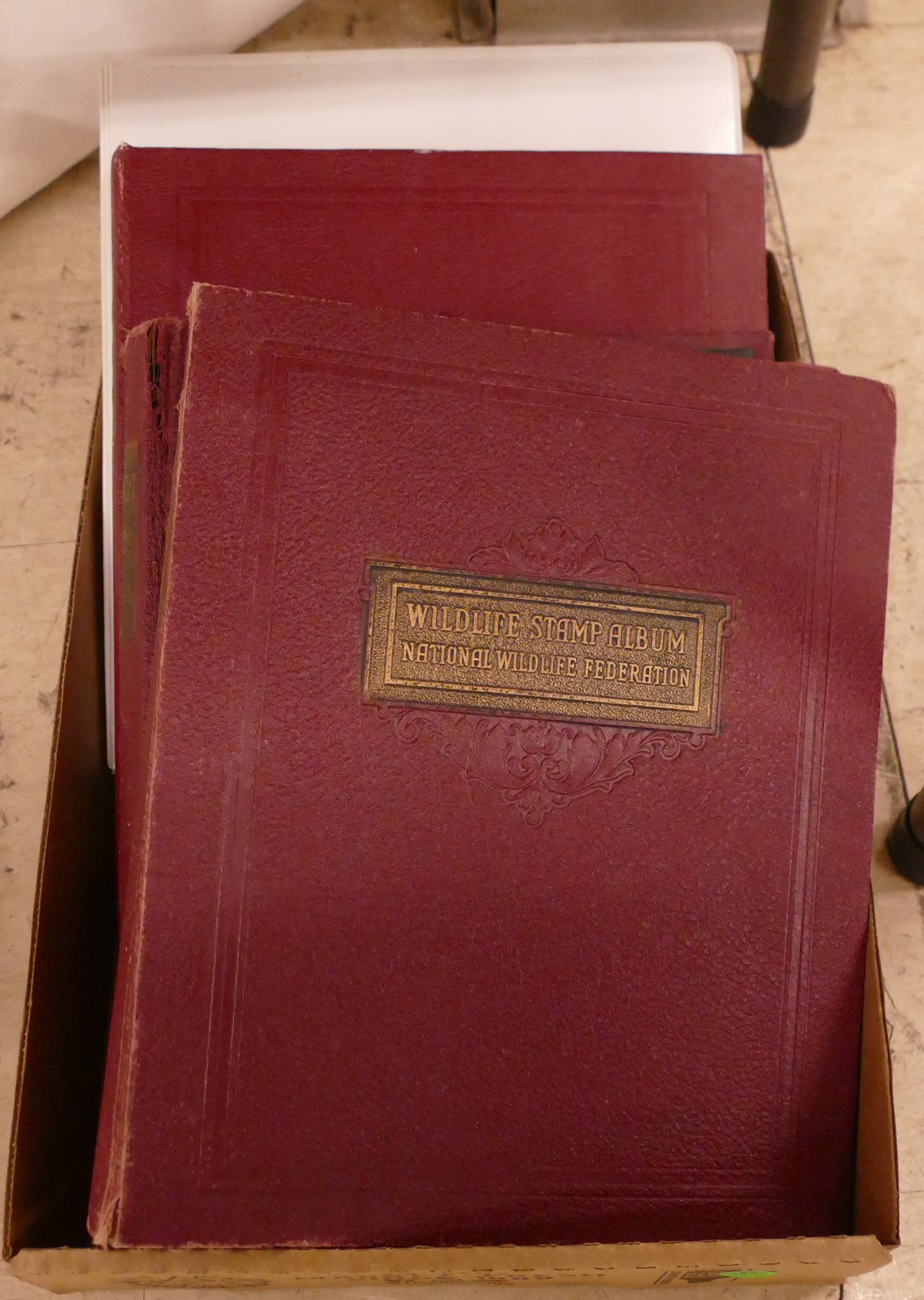 Box Vintage Wildlife Stamp Books
