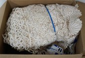 BOX WITH ASSORTED LINENS AND T