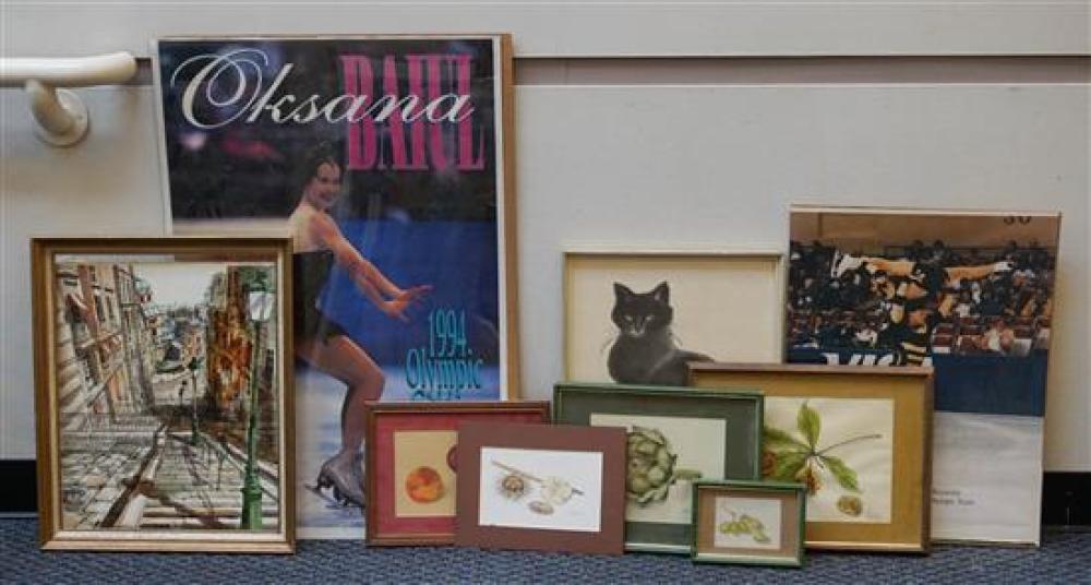 BOX WITH ASSORTED WORKS OF ART