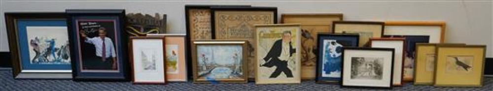 BOX WITH ASSORTED WORKS OF ARTBox