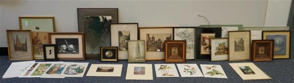 BOX WITH ASSORTED WORKS OF ARTBox