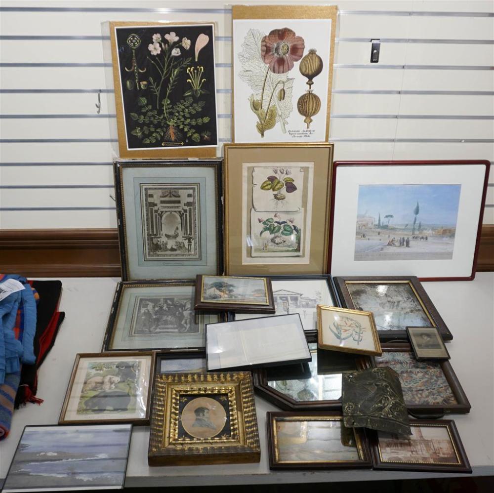 BOX WITH ASSORTED WORKS OF ARTBox