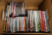 BOX WITH DVD'S AND CD'SBox wit