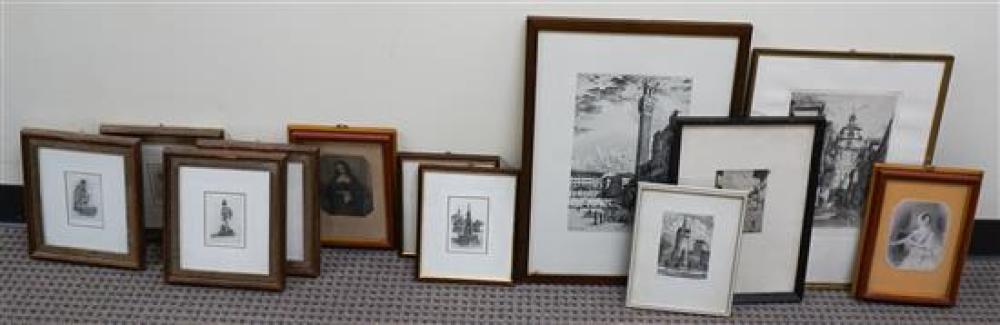 BOX WITH ELEVEN FRAMED