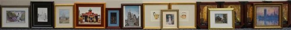 BOX WITH FIFTEEN ASSORTED FRAMES