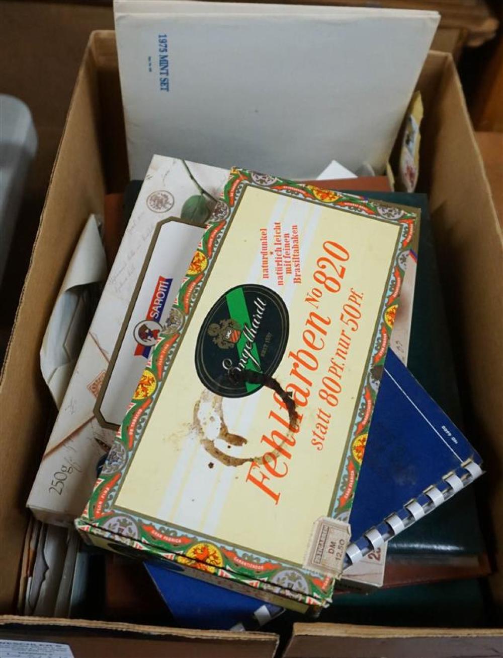 BOX WITH INTERNATIONAL STAMPSBox