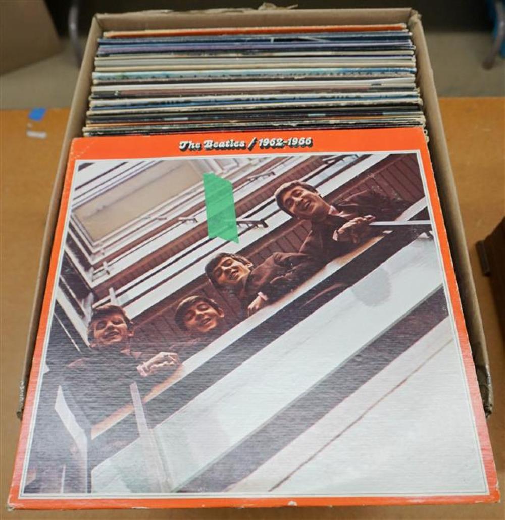 BOX WITH LONG PLAYING RECORDS