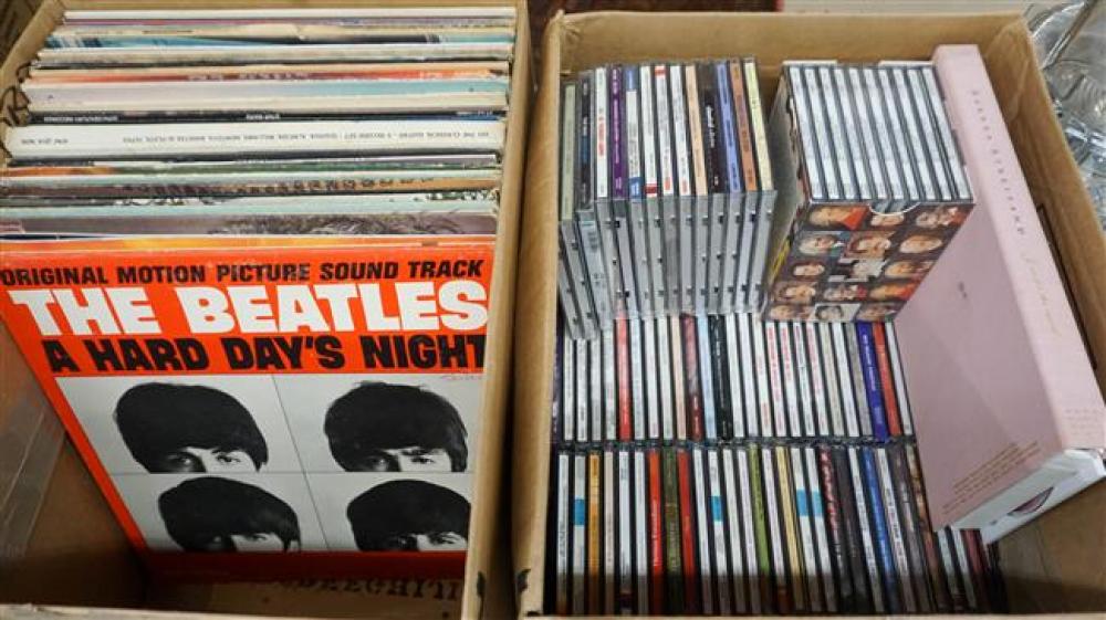 BOX WITH LONG PLAYING RECORDS,