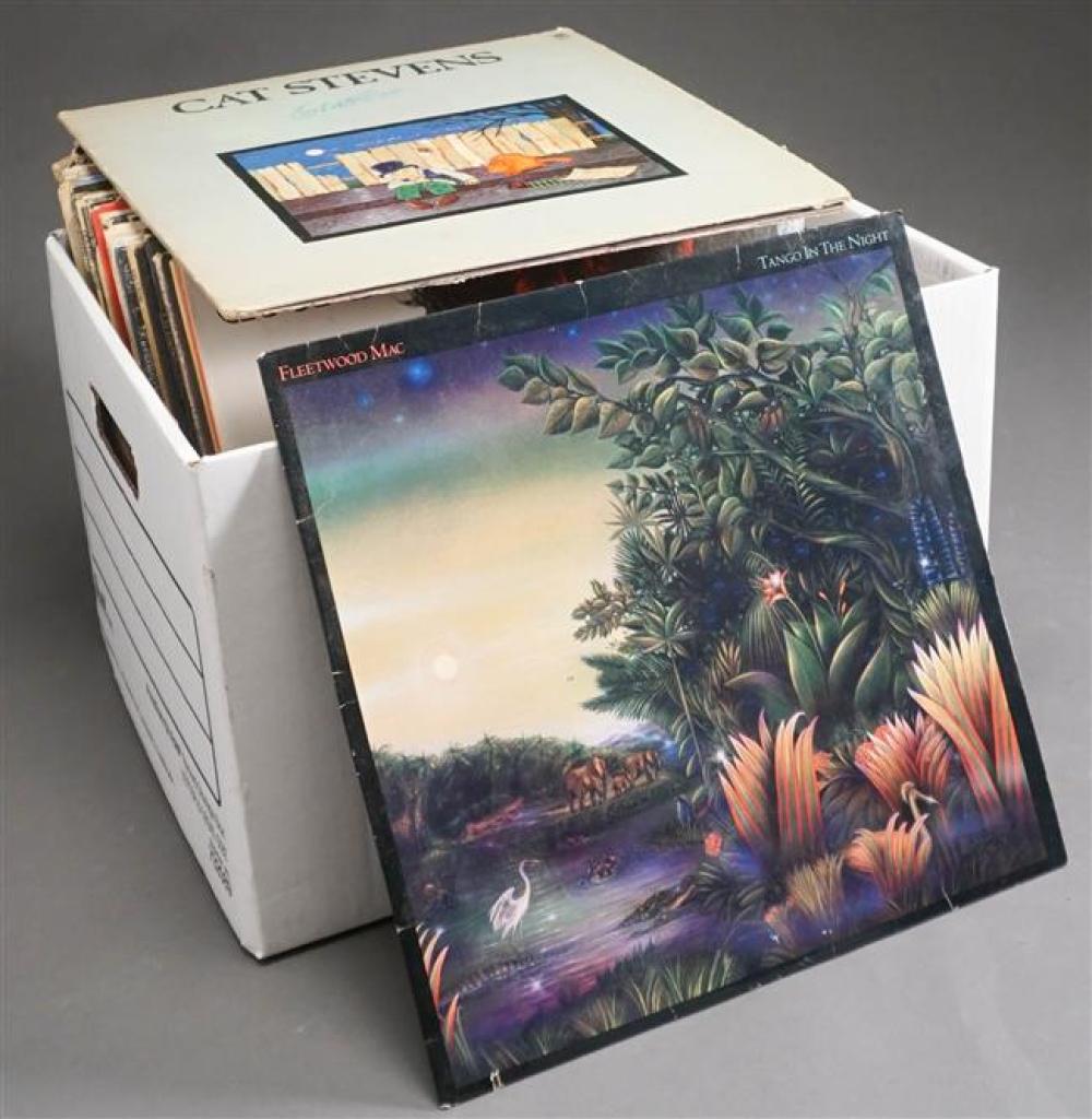 BOX WITH LONG PLAYING RECORDS