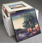 BOX WITH LONG PLAYING RECORDS