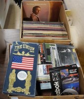 BOX WITH LONG PLAYING RECORDS