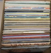 BOX WITH LONG PLAYING RECORDSB