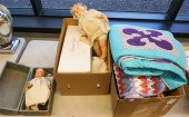 BOX WITH PATCH QUILT AND THREE