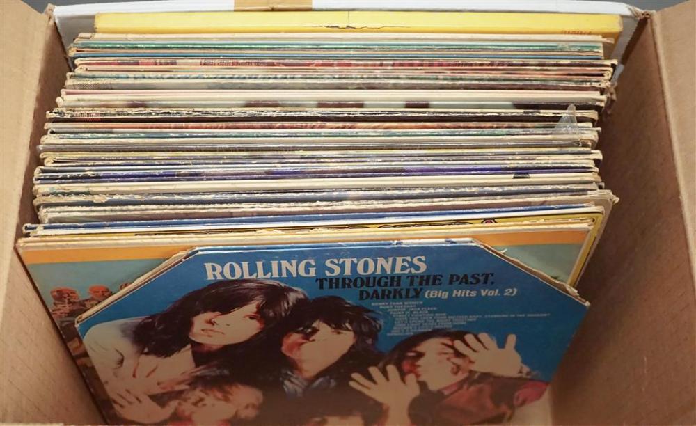 BOX WITH VINTAGE LONG PLAYING