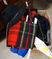 BOX WITH WOOL LAP BLANKETS, PI