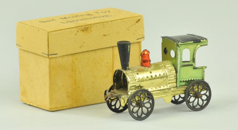 BOXED LOCOMOTIVE PENNY TOY Tin