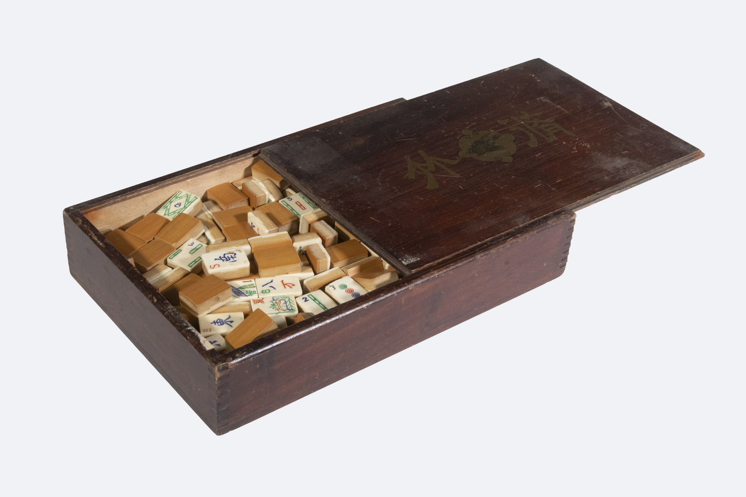 BOXED MAHJONG SET Early 20th c. Set