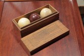 BOXED SET OF BILLIARD BALLS. B