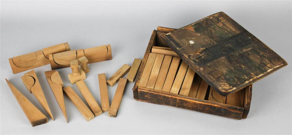 BOXED SET OF CHILDREN'S UNPAINTED