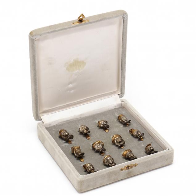 BOXED SET OF TWELVE ITALIAN .800