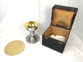BOXED VERMEIL LINED SILVER CHA
