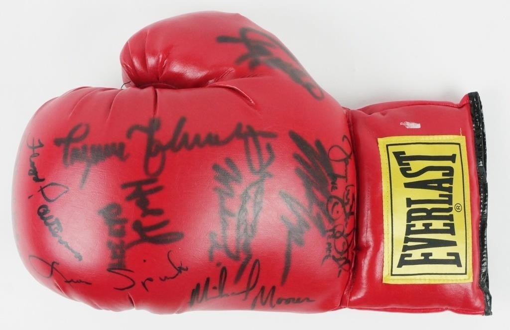 BOXING GLOVE SIGNED ALI TYSON