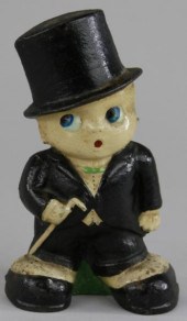 BOY IN TUXEDO WITH CANE DOORST