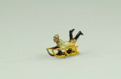 BOY ON SLED PENNY TOY Meier Ge