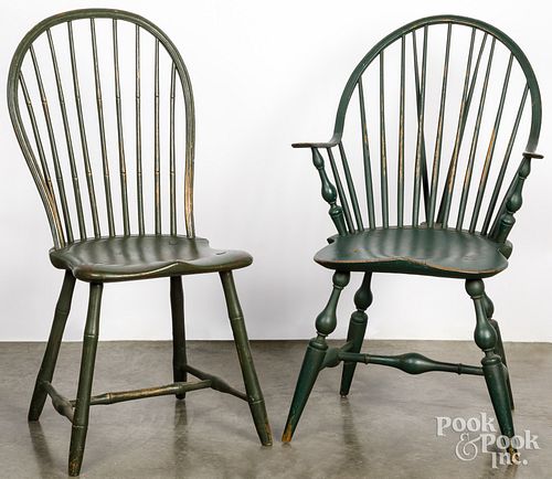 BRACEBACK WINDSOR CHAIR, CA.