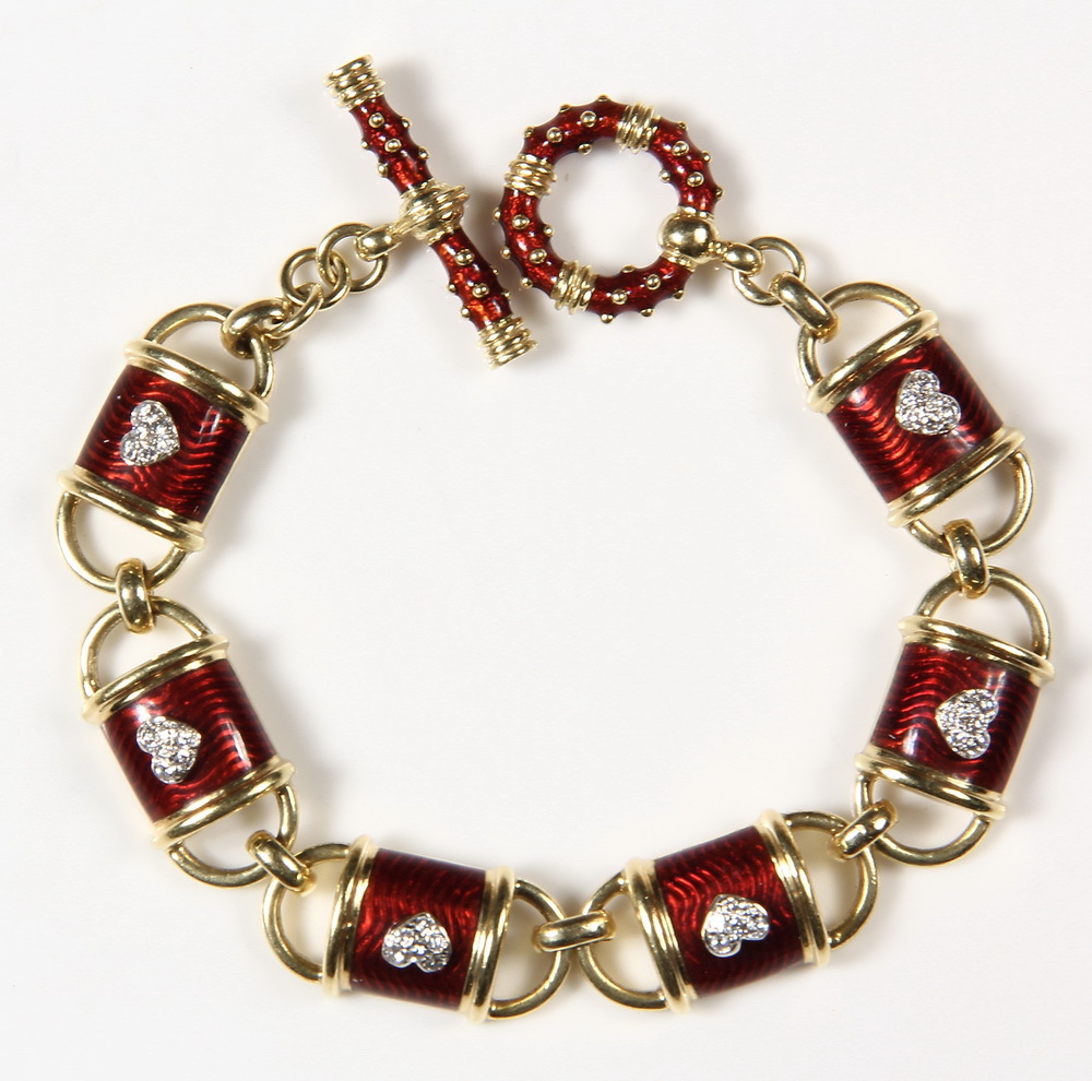BRACELET - Lady's 18K yellow gold &