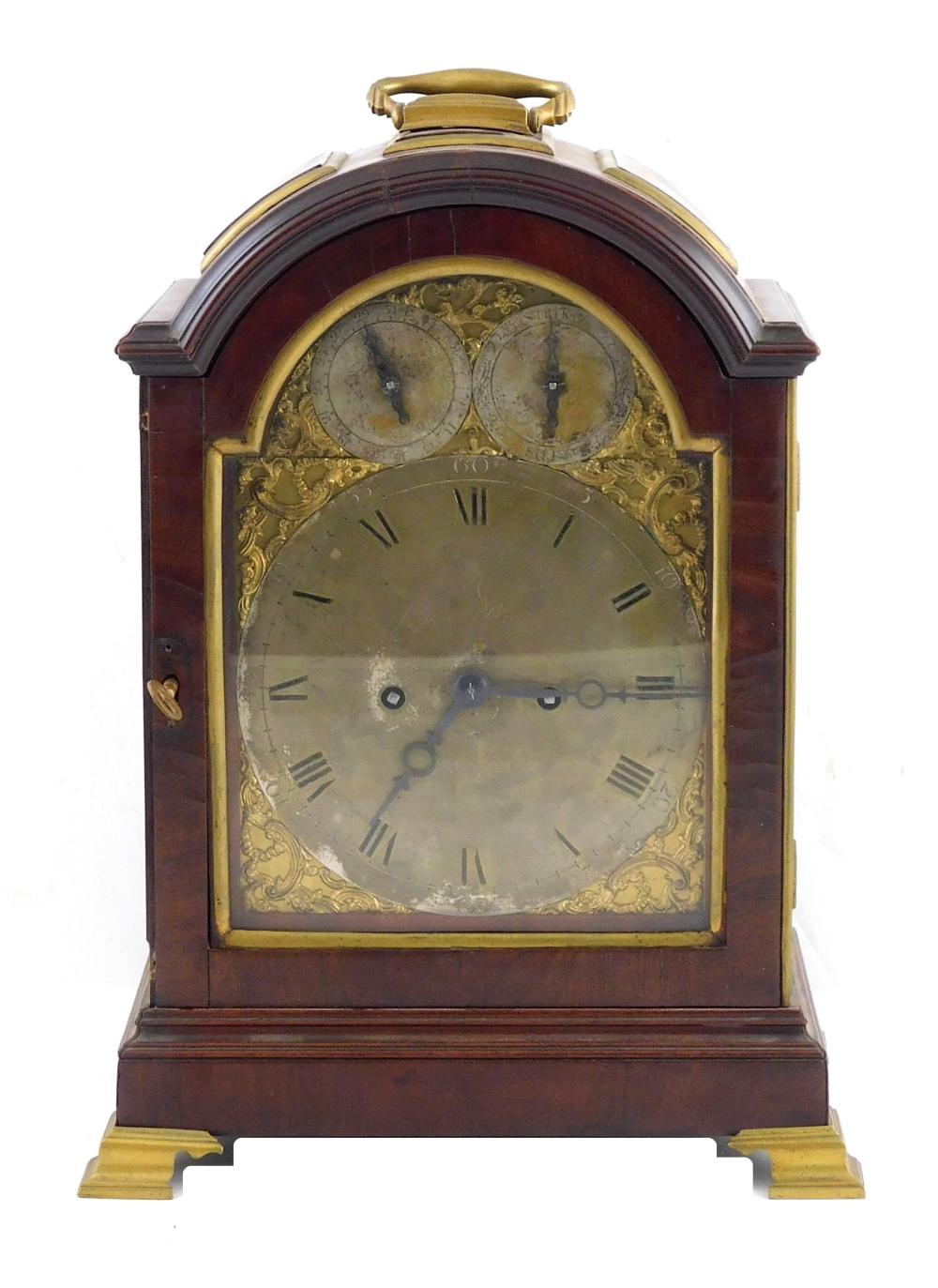 BRACKET CLOCK, SIGNED “JAMES BROWN,