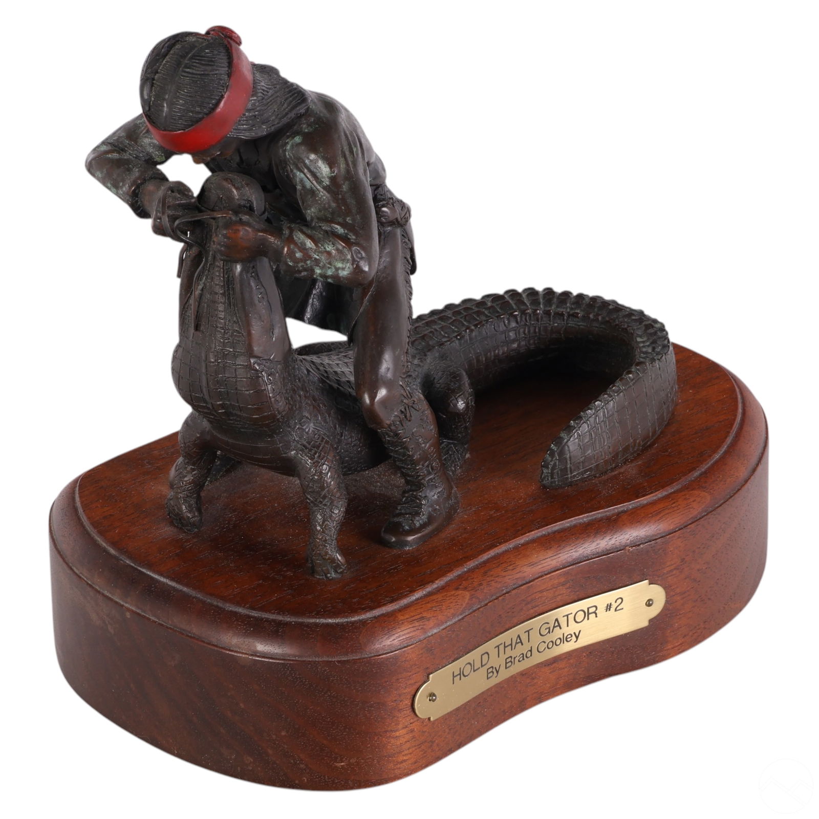 BRAD COOLEY B.1970 BRONZE GATOR