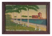 BRADENTON, BOAT PIER, OIL ON B