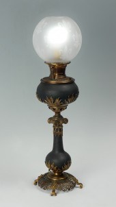 BRADLEY AND HUBBARD OIL LAMP: