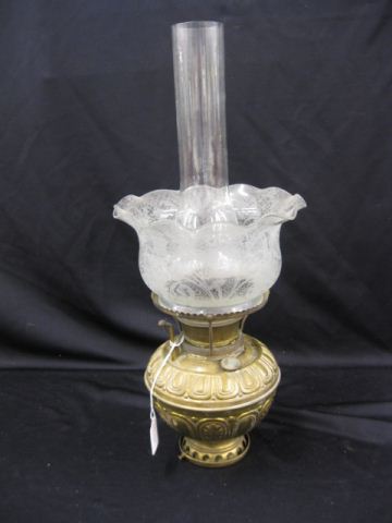 Bradley & Hubbard Lamp brass etched
