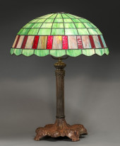 BRADLEY & HUBBARD LEADED GLASS