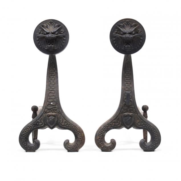BRADLEY & HUBBARD, PAIR OF MASK