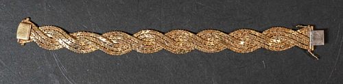 BRAIDED 18K GOLD BRACELETWoven