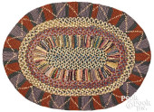 BRAIDED AND HOOKED RUG<br>Brai