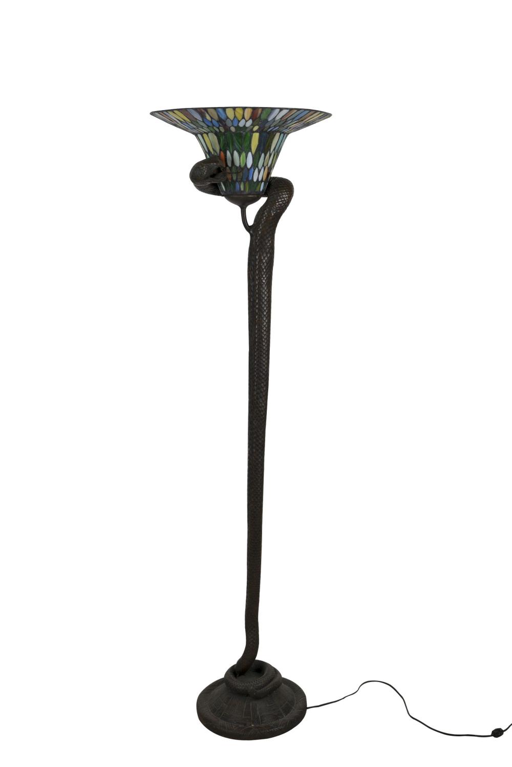 BRANDT-STYLE SERPENT TORCHERE