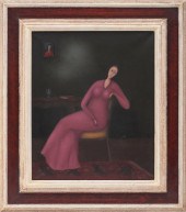 BRANKO BAHUNEK SEATED WOMAN OI