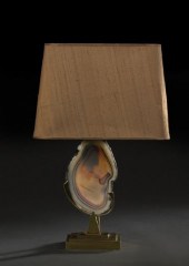 Brass and Agate Specimen Table