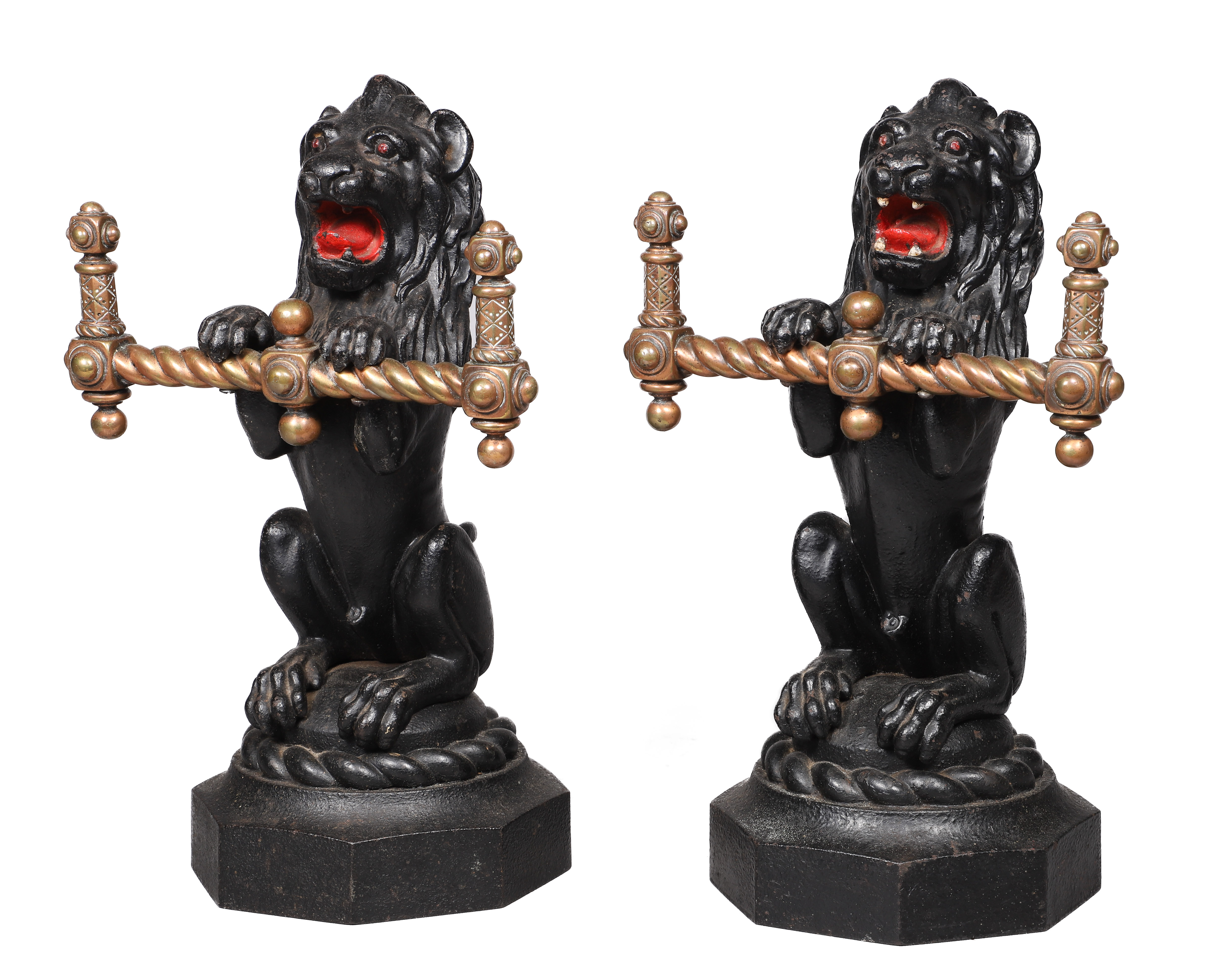 Brass and Cast Iron Lion Rampant