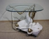 BRASS AND COMPOSITION FIGURAL