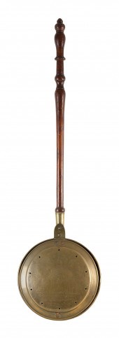 BRASS AND COPPER BED WARMER 19