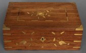 BRASS AND COPPER INLAID VELVET