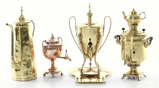 Brass and copper: Russian samovar