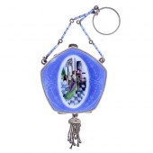 BRASS AND ENAMEL COMPACTA very